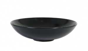 Asia Teller tief D21xH5cm - schwarz mat